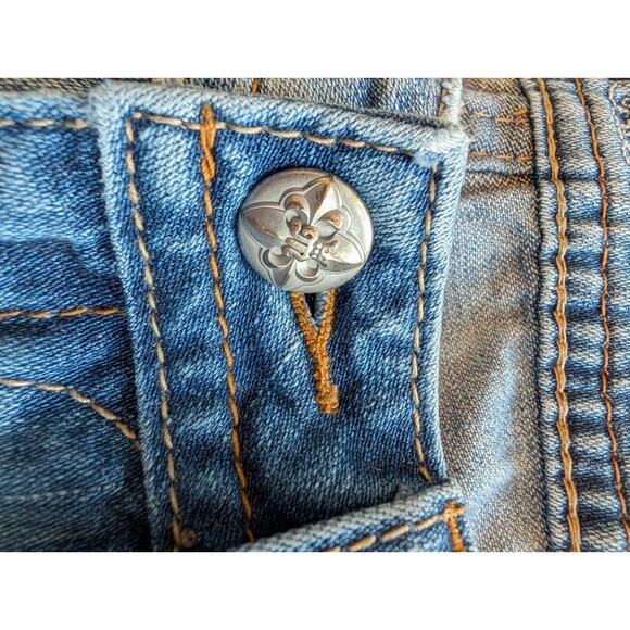 Miss Me Women's Thrashed Boyfriend Blue Jeans Sz 26 Destroyed Worn Distressed - Picture 6 of 12